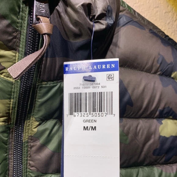 Polo Packable Down Vest Jacket Camo - Picture 2 of 5